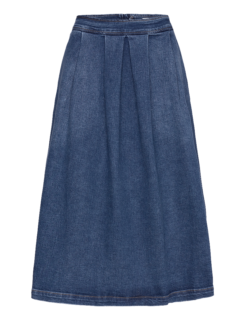 Tomorrow - TRW-Ellen Ball Gown Skirt Wash Brig - jeansröcke - denim blue - 1