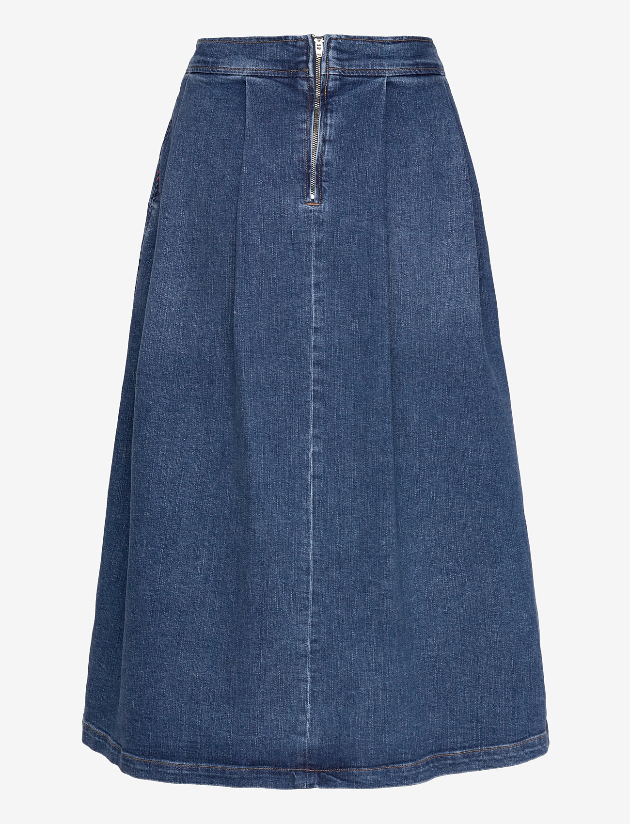 Tomorrow - TRW-Ellen Ball Gown Skirt Wash Brig - jeansröcke - denim blue - 2