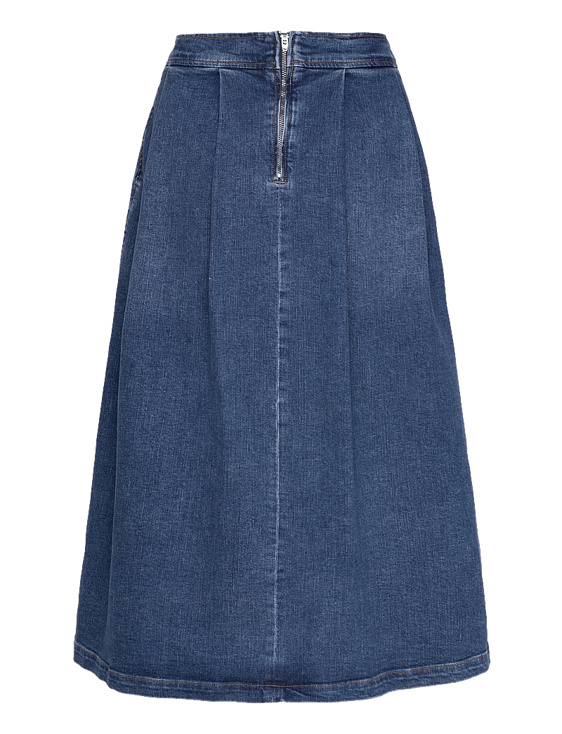 Tomorrow - TRW-Ellen Ball Gown Skirt Wash Brig - jeansröcke - denim blue - 2