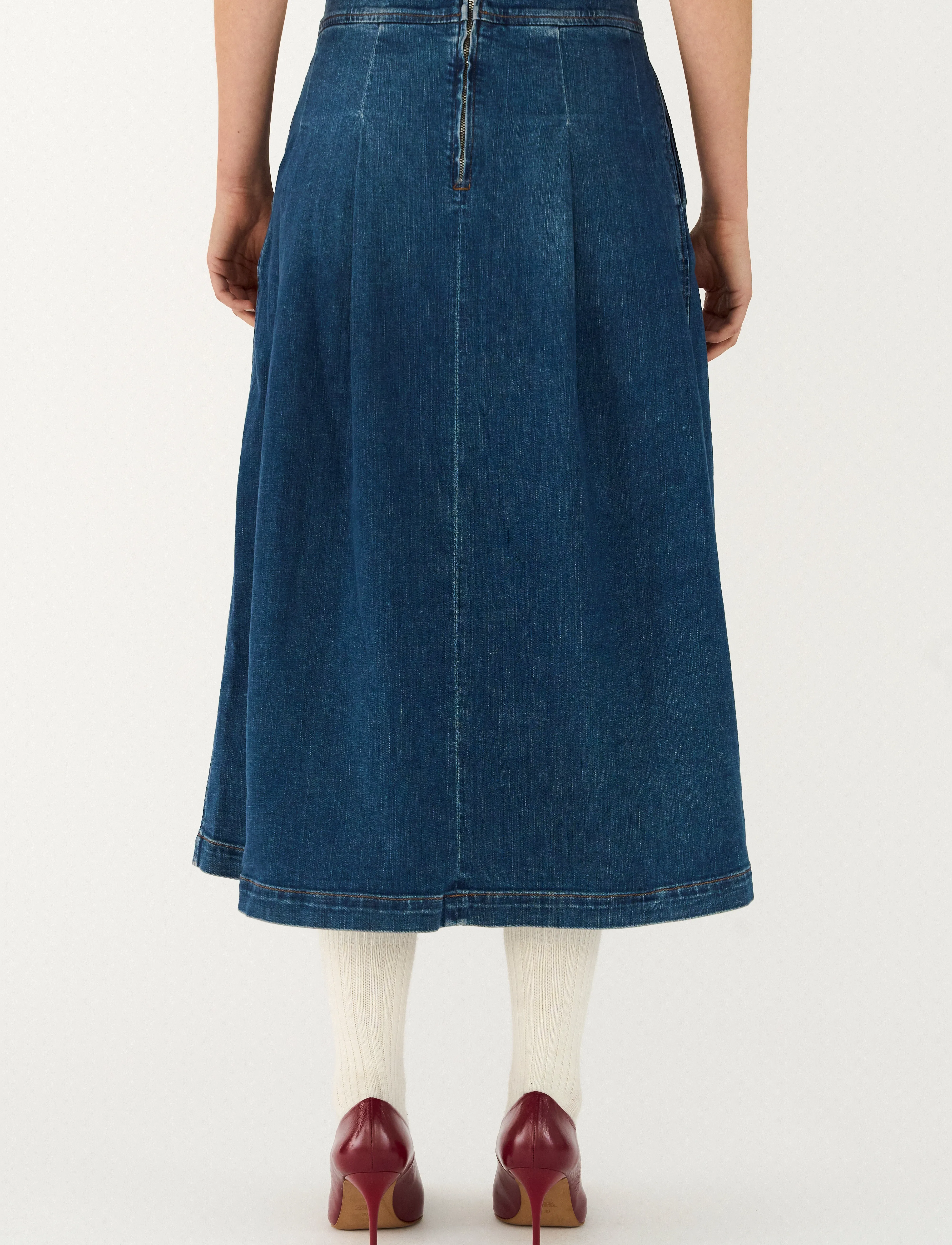 Tomorrow - TRW-Ellen Ball Gown Skirt Wash Brig - denim blue - 4