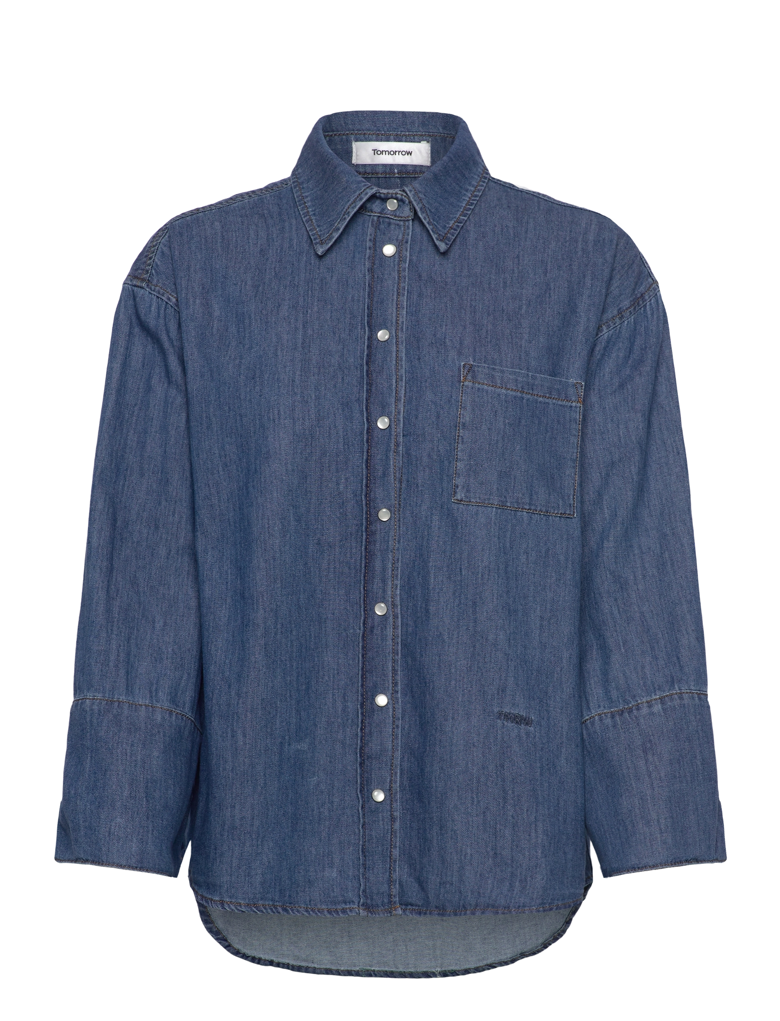 Tomorrow TRW-Jane Oversize Denim Shirt Wash - Tomorrow - DENIM BLUE / navy