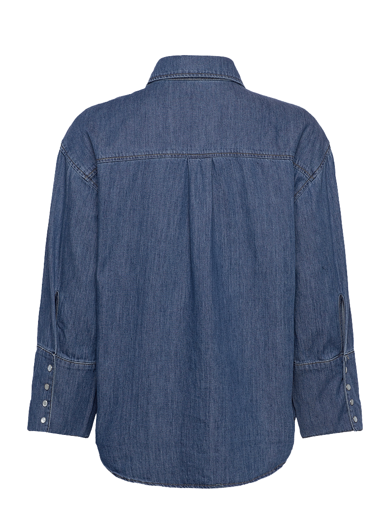 Tomorrow - TRW-Jane Oversize Denim Shirt Wash - jeanshemden - denim blue - 2