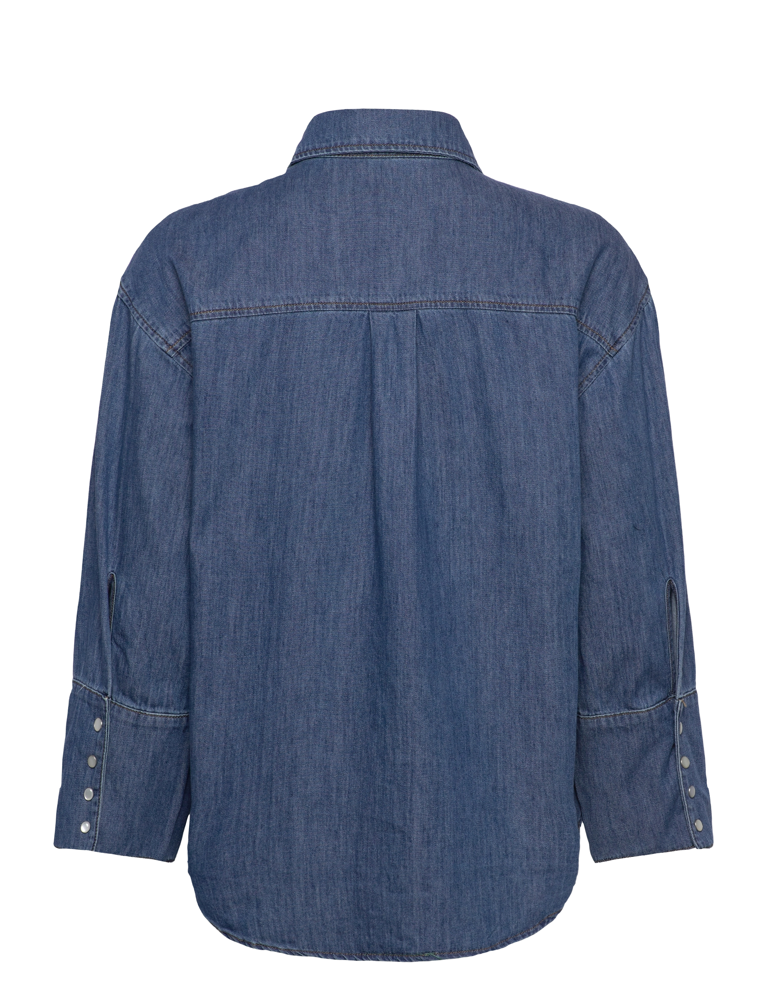Tomorrow - TRW-Jane Oversize Denim Shirt Wash - denimskjorter - denim blue - 2