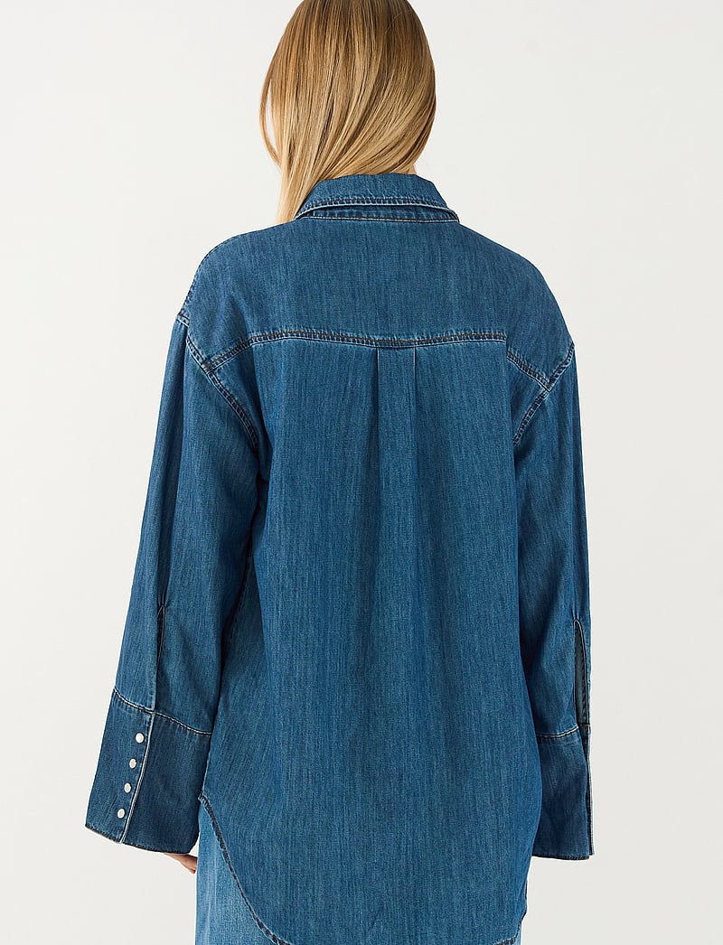 Tomorrow - TRW-Jane Oversize Denim Shirt Wash - jeanshemden - denim blue - 3