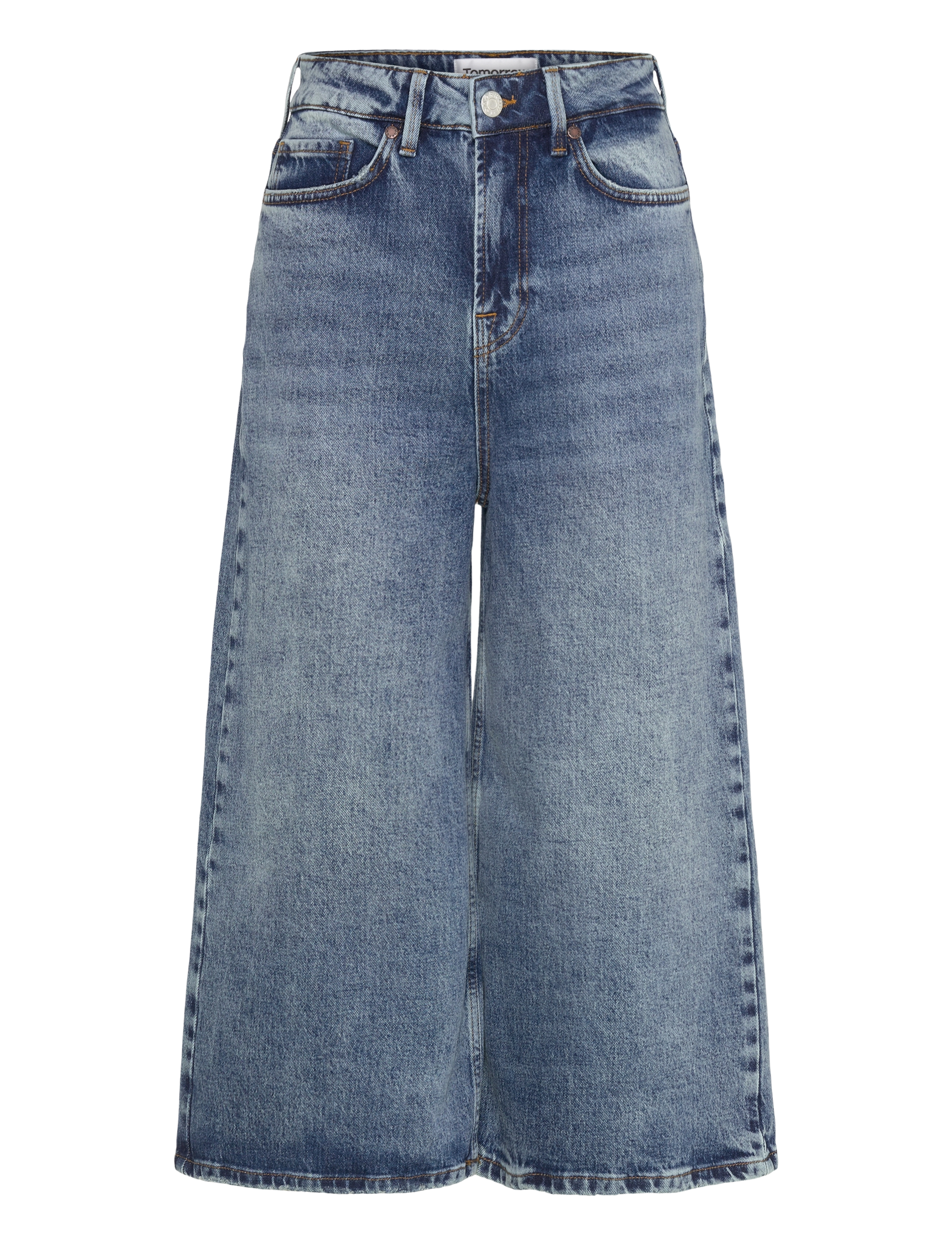 TRW-Mandela Culotte Jeans Wash Peru - DENIM BLUE
