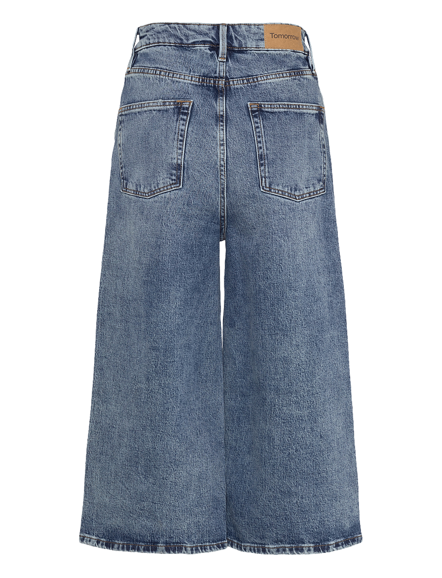 Tomorrow - TRW-Mandela Culotte Jeans Wash Peru - culottes - denim blue - 2