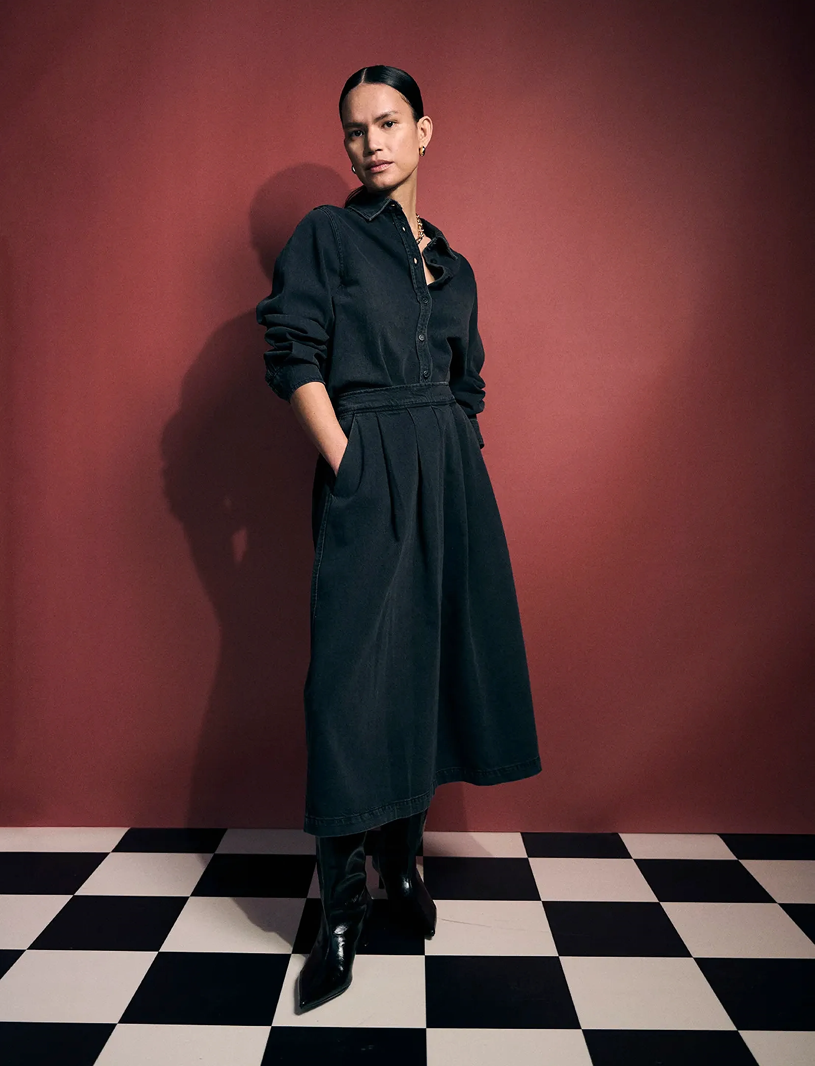 Tomorrow - TRW-Ellen Ball Gown Skirt Wash Mila - black - 5