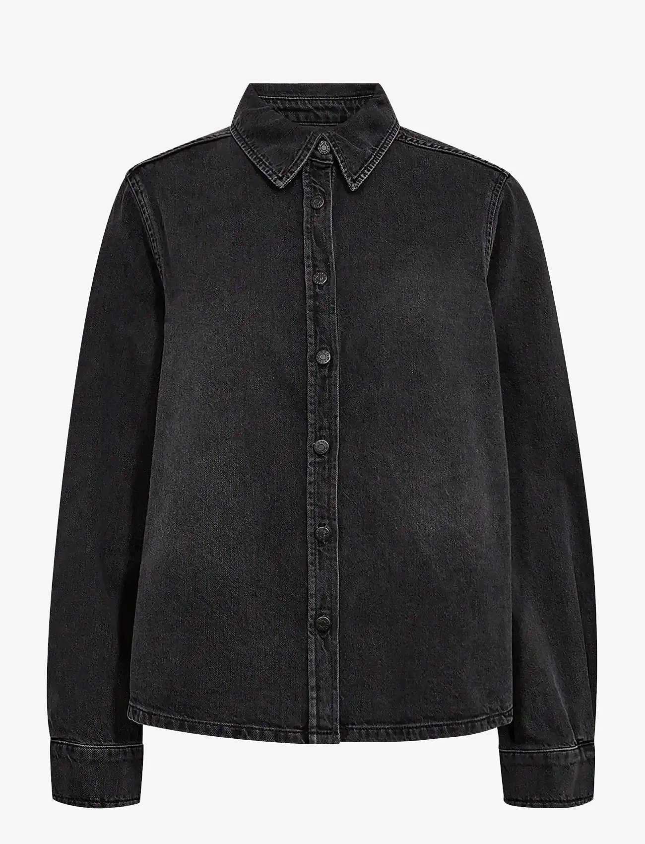 Tomorrow - TRW-Ellen Denim Shirt Wash Milano B - jeanshemden - black - 0