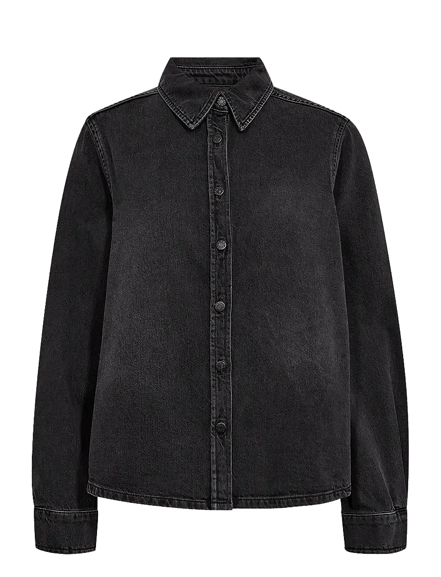 Tomorrow - TRW-Ellen Denim Shirt Wash Milano B - black - 1