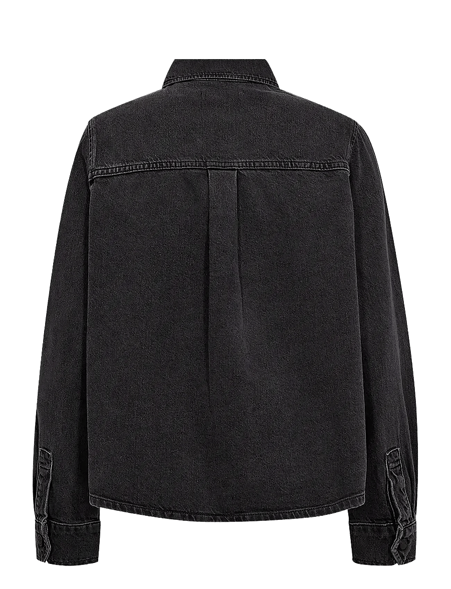 Tomorrow - TRW-Ellen Denim Shirt Wash Milano B - black - 2