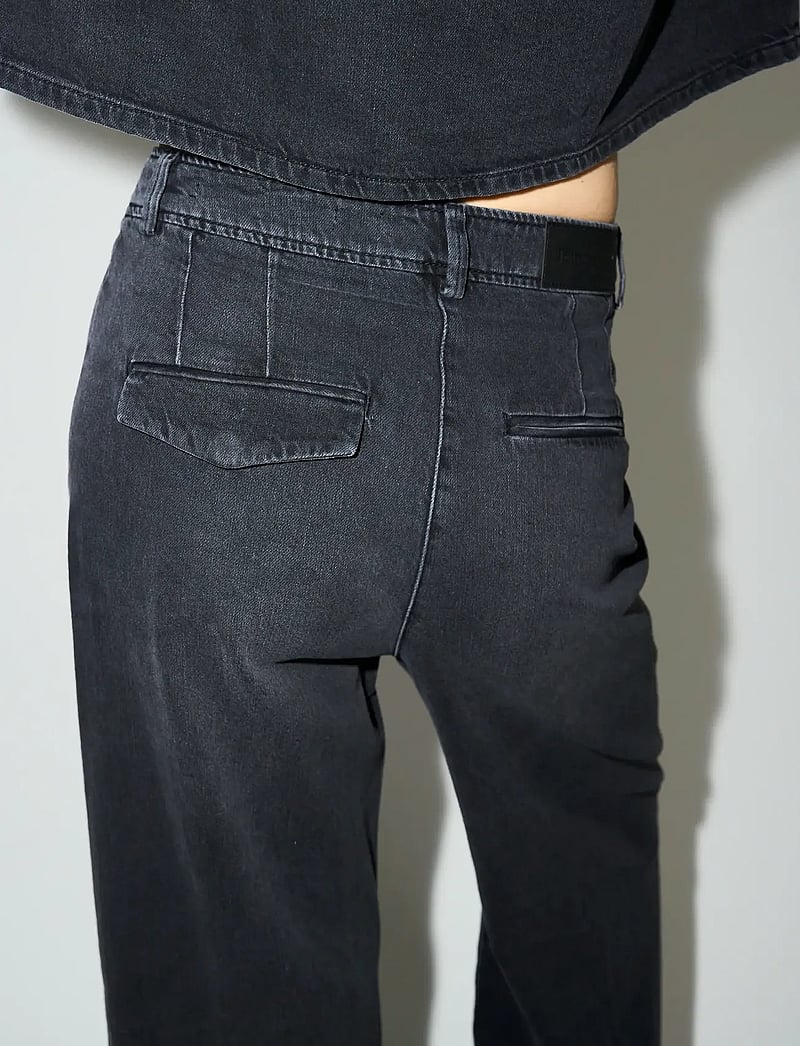 Tomorrow - TRW-Ellen French Jeans Wash Milano - brede jeans - black - 3