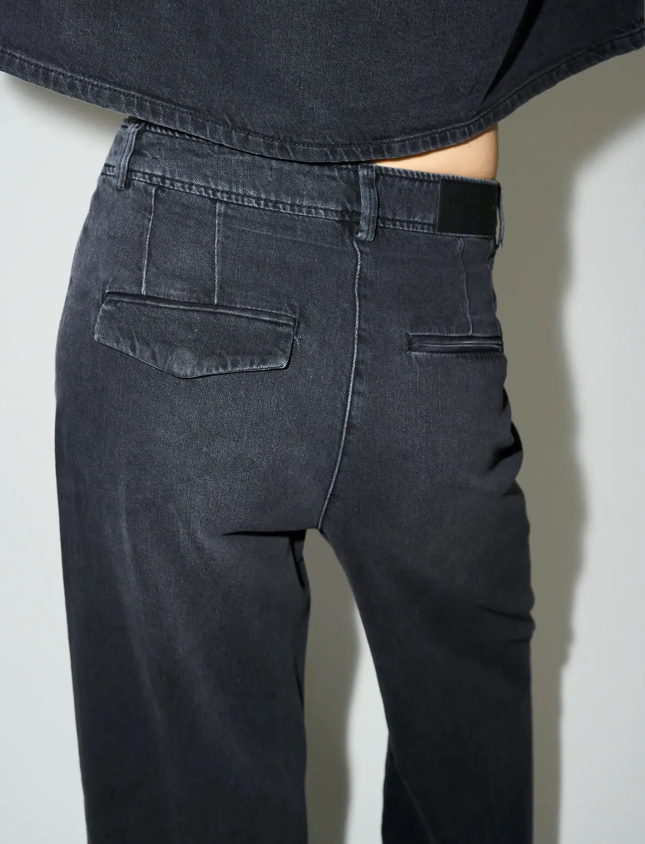 Tomorrow - TRW-Ellen French Jeans Wash Milano - brede jeans - black - 3