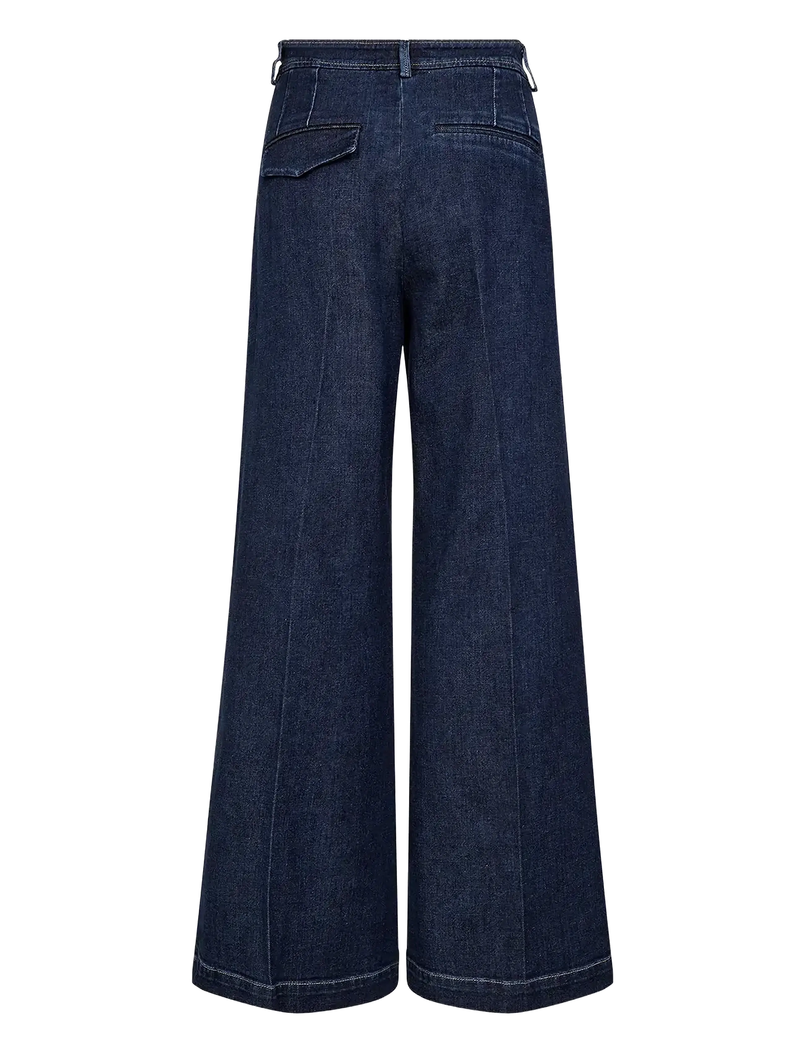 Tomorrow - TRW-Ellen French Pant Wash Andong - hosen mit weitem bein - denim blue - 2