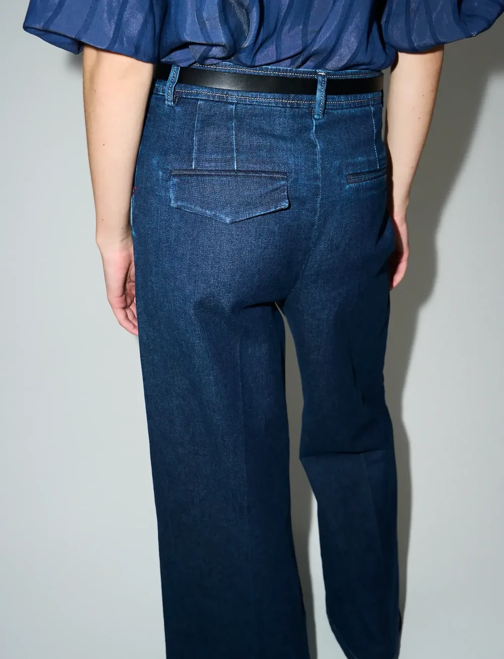 Tomorrow - TRW-Ellen French Pant Wash Andong - hosen mit weitem bein - denim blue - 0