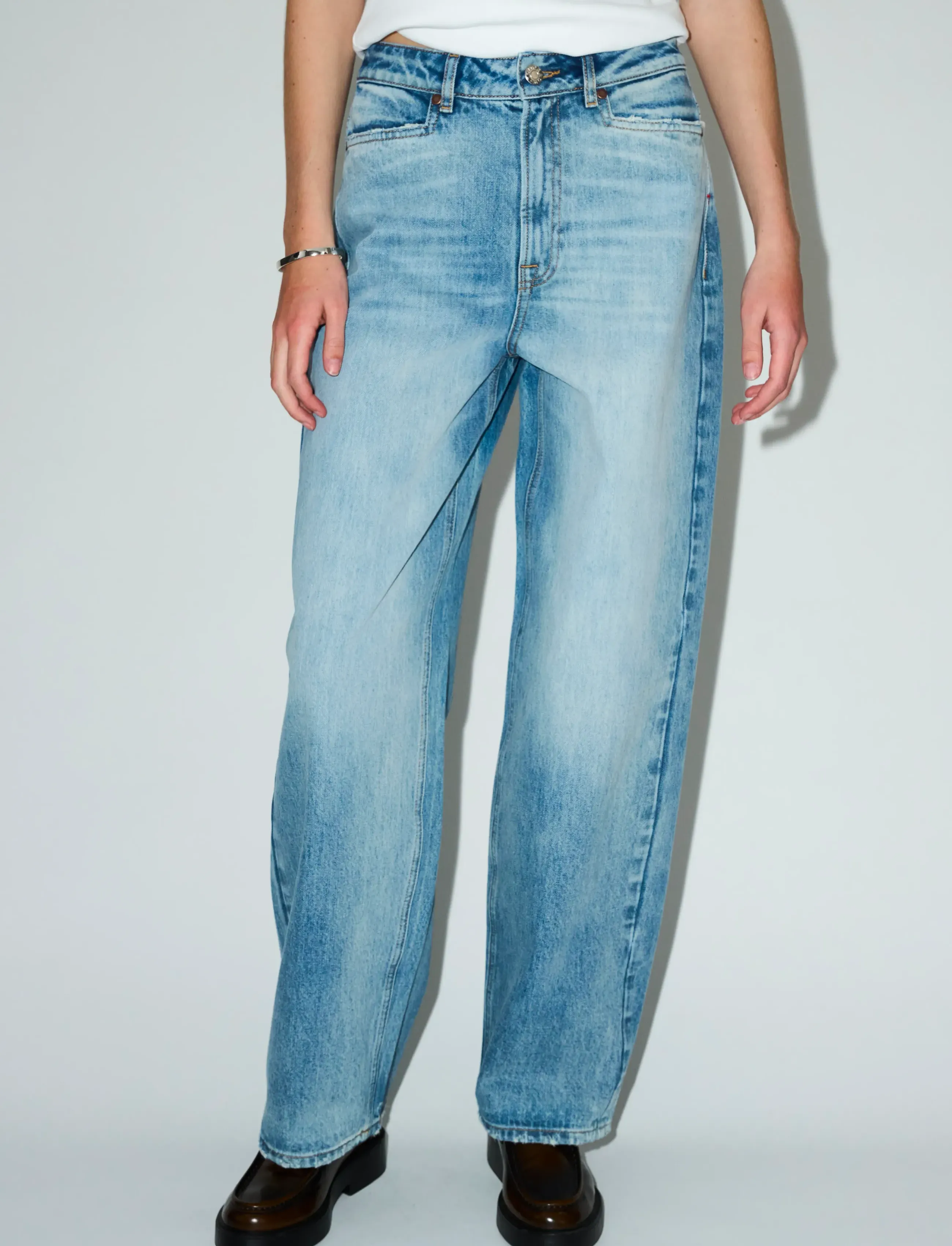 Tomorrow TRW-Kaia Slung Jeans Wash Genova - Transitional Layering - DENIM BLUE / blue