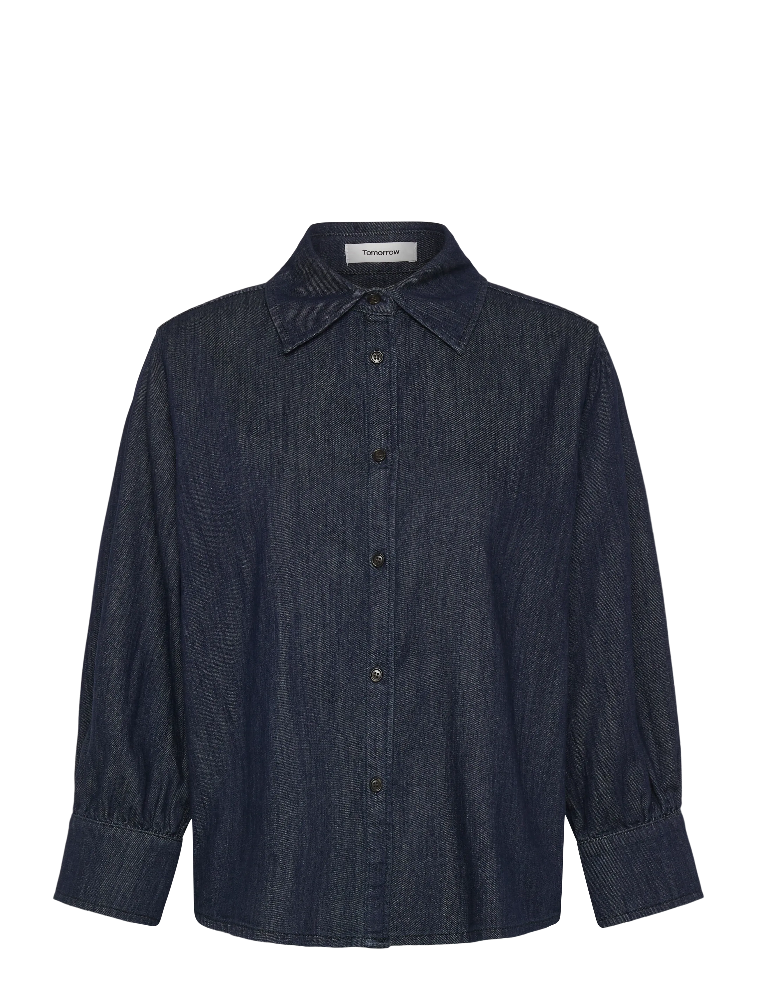 TOMORROW Trw-Key Hepburn 3/4 Shirt Wash Rins Navy - 40 - Damen
