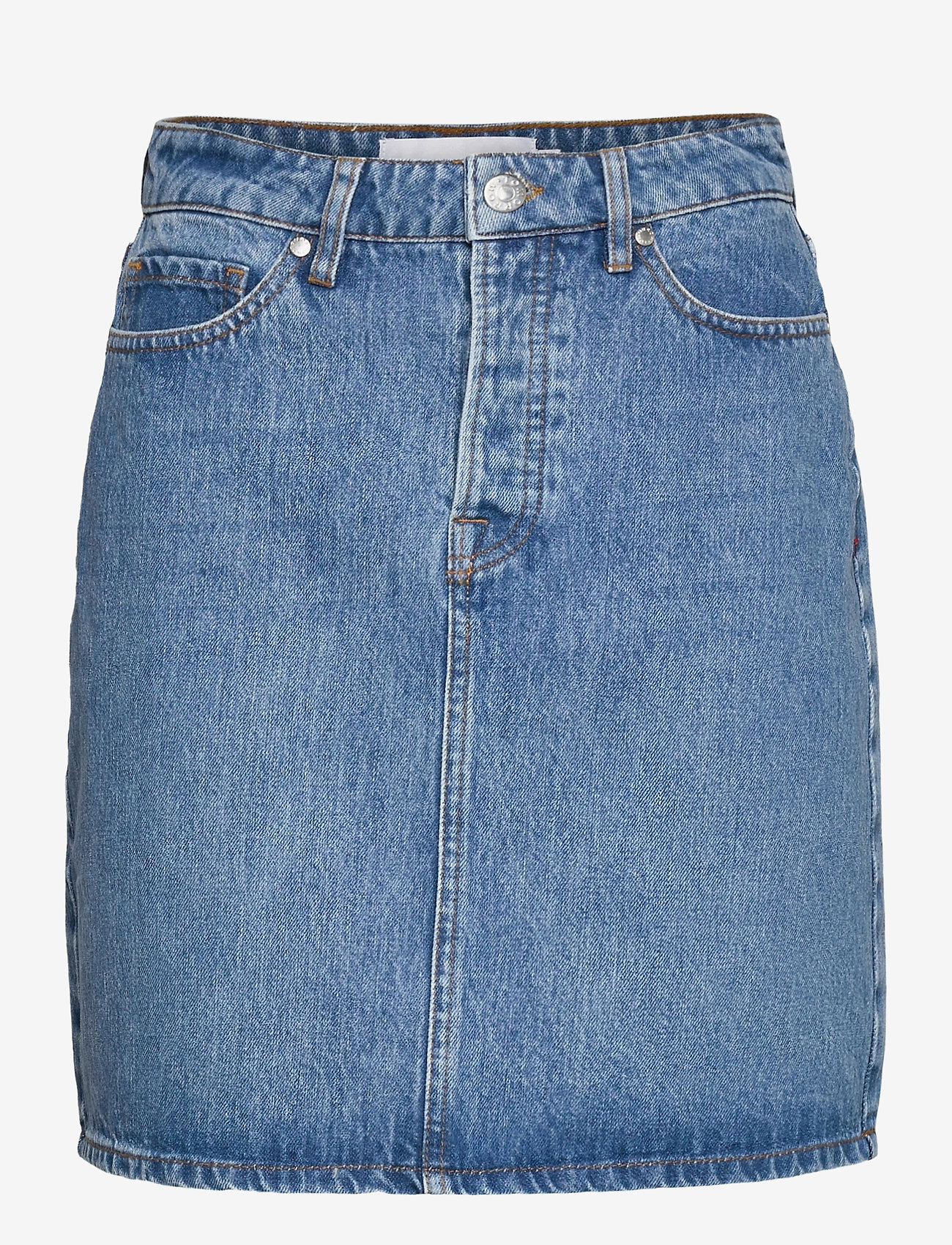 Tomorrow - Mandela denim skirt wash bright Orl - denim blue - 0