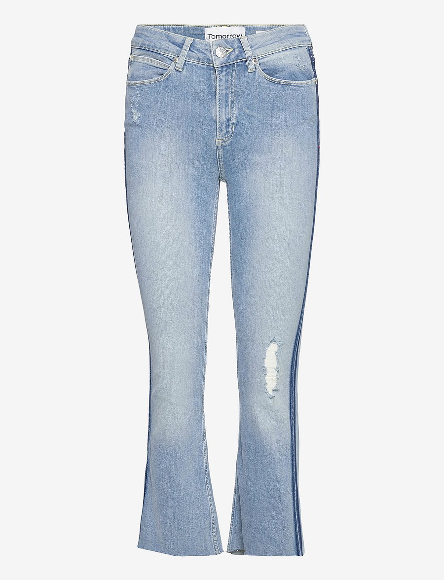 Tomorrow - Malcolm kick flare wash Atlanta - schlaghosen - denim blue - 0