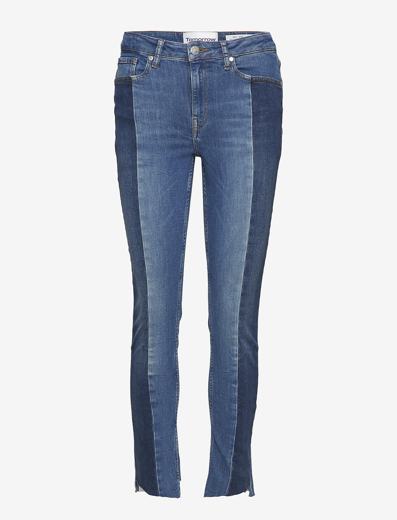 Tomorrow - Bob cropped jeans wash Brighton - siaurėjantys džinsai - 51 denim blue - 0