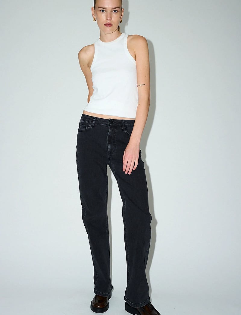 Tomorrow - TRW-Brown Jeans Original Black - tiesaus kirpimo džinsai - black - 0