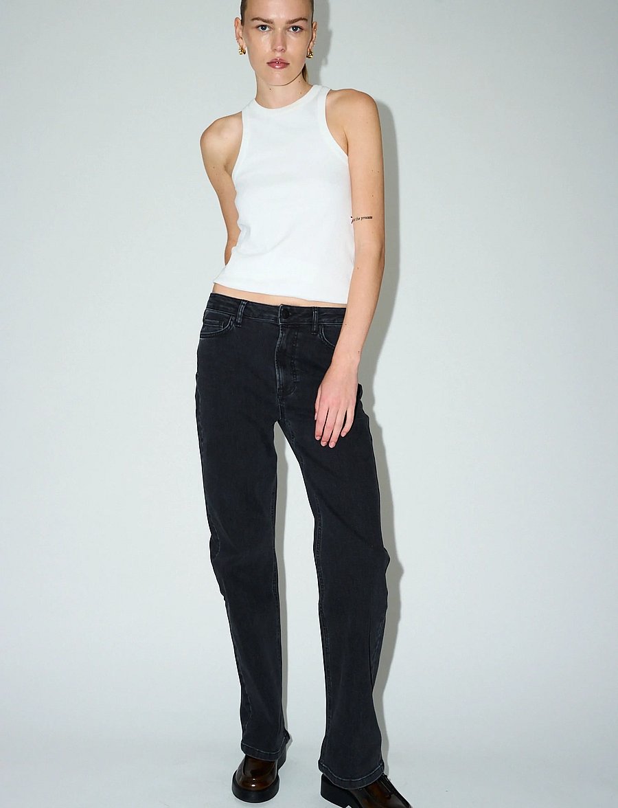 Tomorrow - TRW-Brown Jeans Original Black - straight jeans - black - 0
