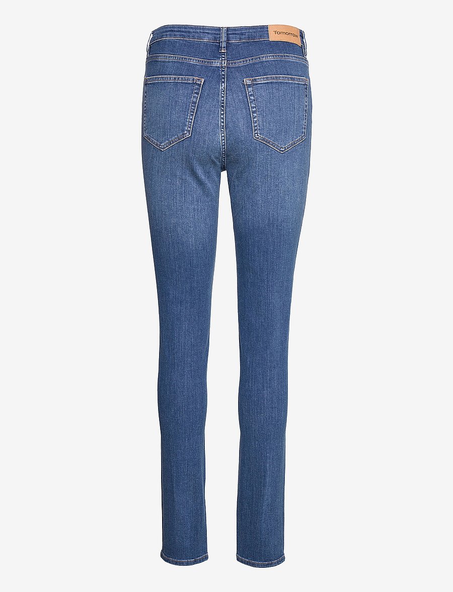 Tomorrow - Bowie HW skinny split wash Florence - aptempti džinsai - denim blue - 1
