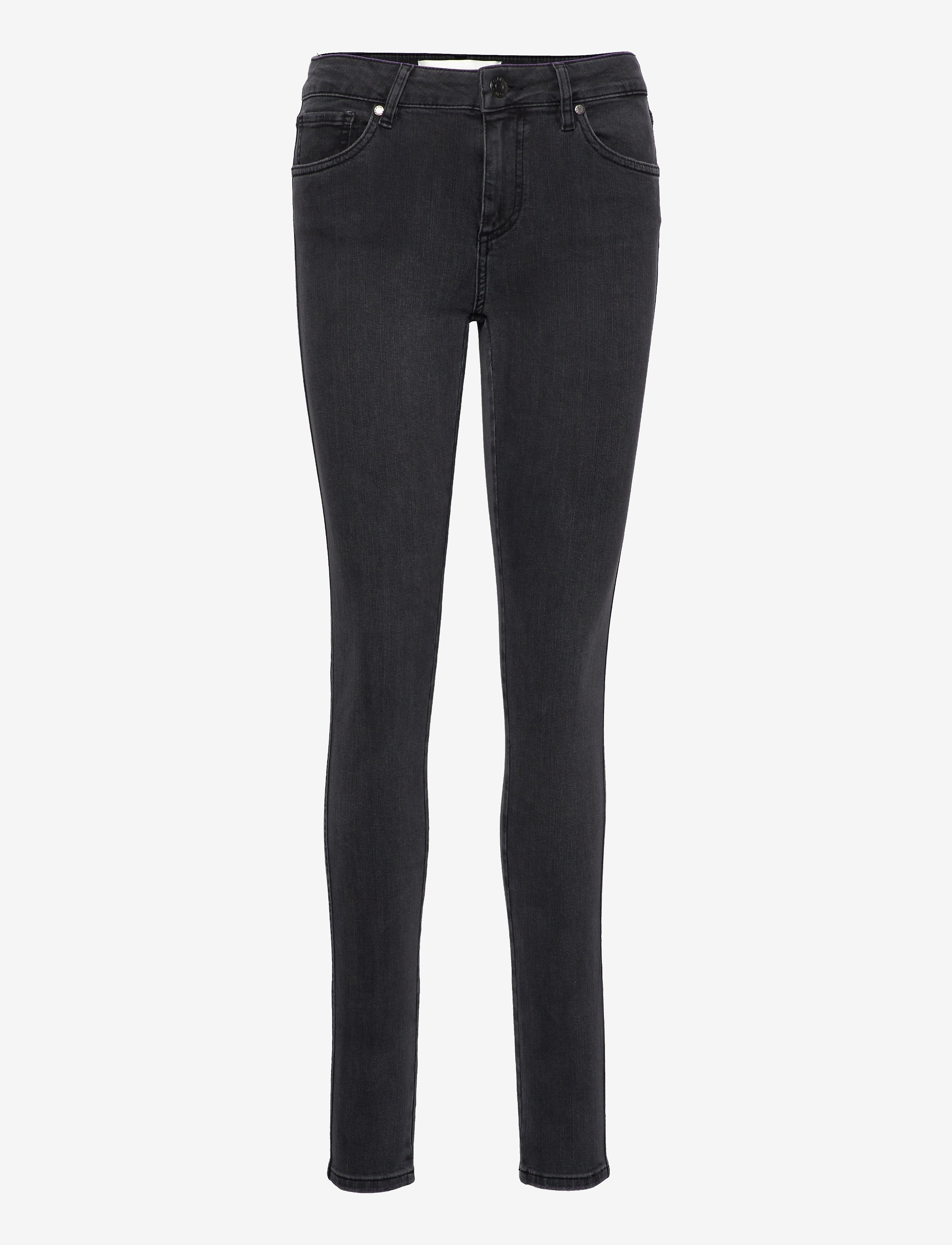 TOMORROW Dylan Mw Skinny Excl. Charcoal Grau Schwarz - 24x30 - Damen