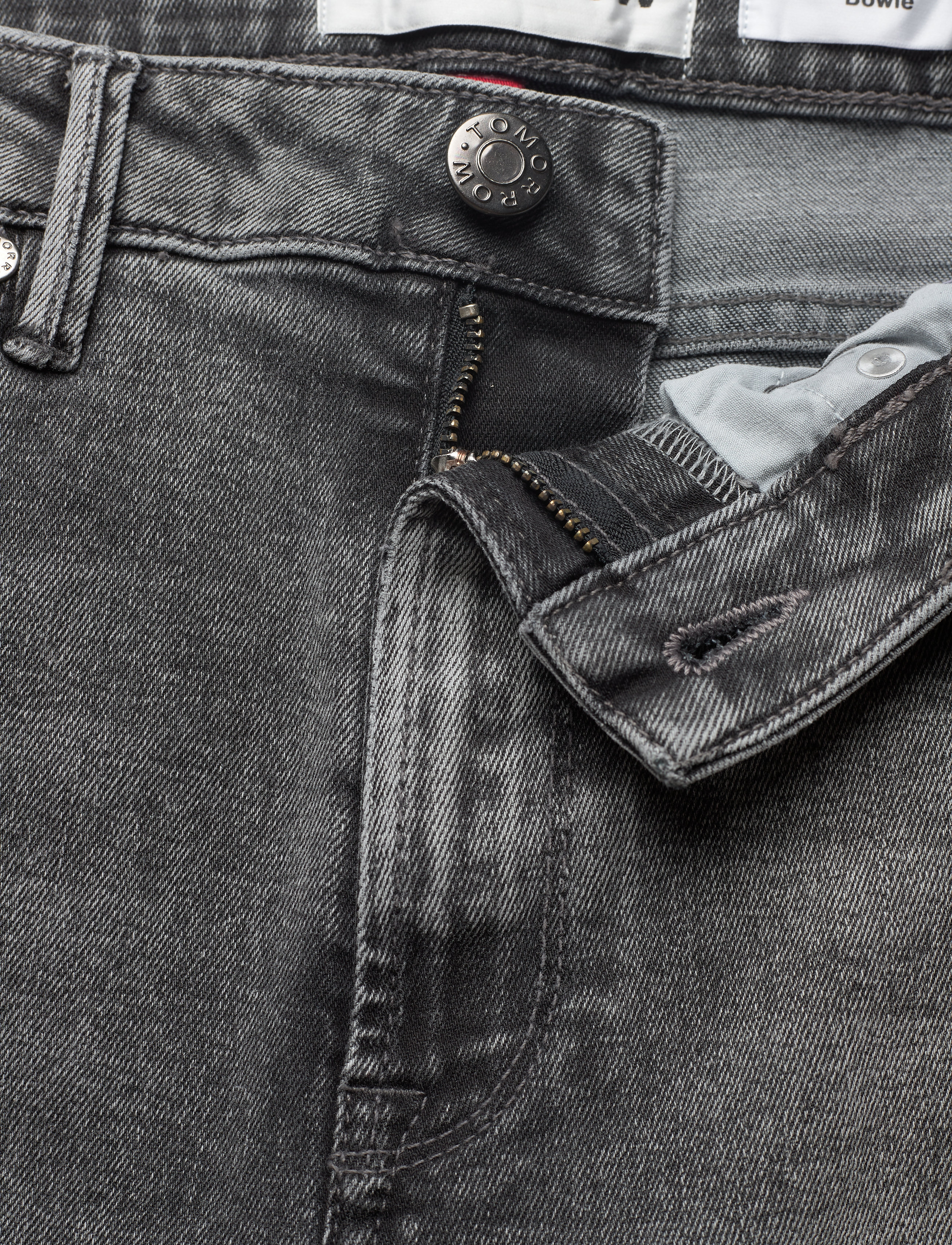 Tomorrow - Bowie HW cropped vintage grey - skinny jeans - grey - 3