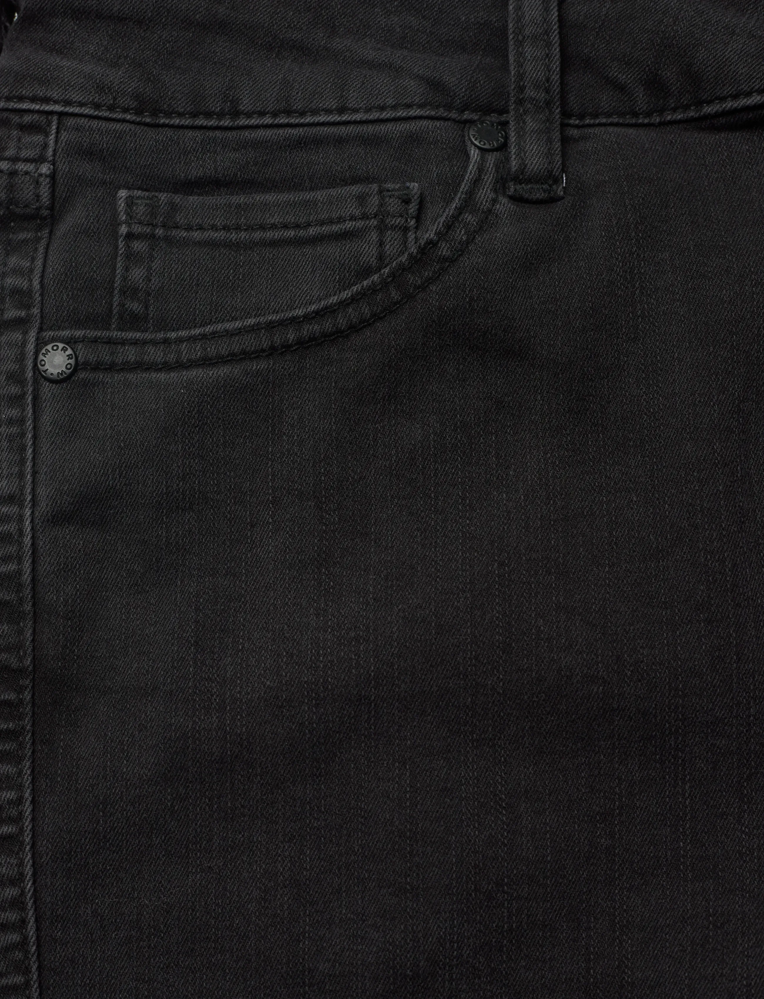 Tomorrow - TRW-Dylan MW skinny worn black - skinny jeans - black - 2
