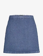 Dylan quilted skirt wash Kairo - DENIM BLUE