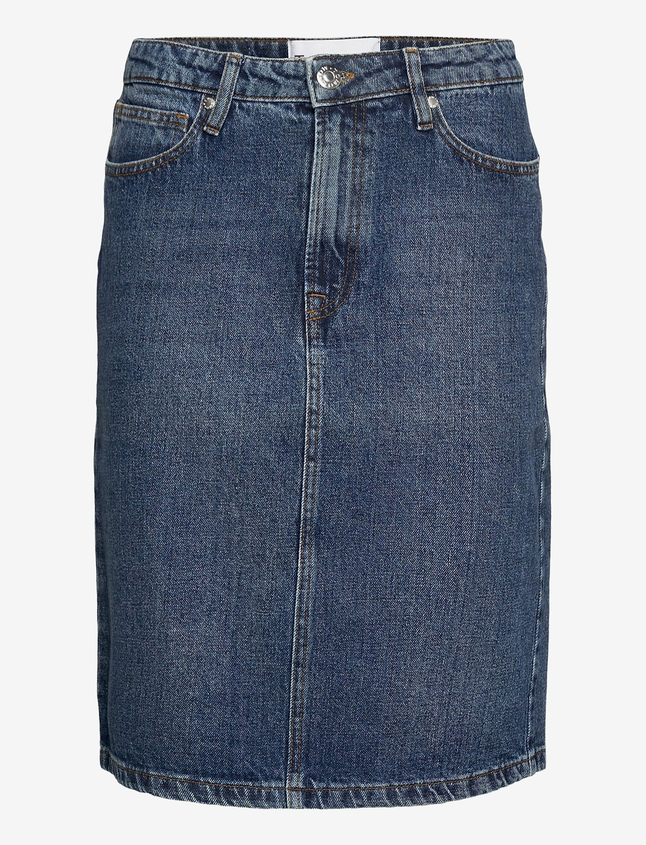 Tomorrow - Hepburn denim skirt wash Oxford - 51 denim blue - 0