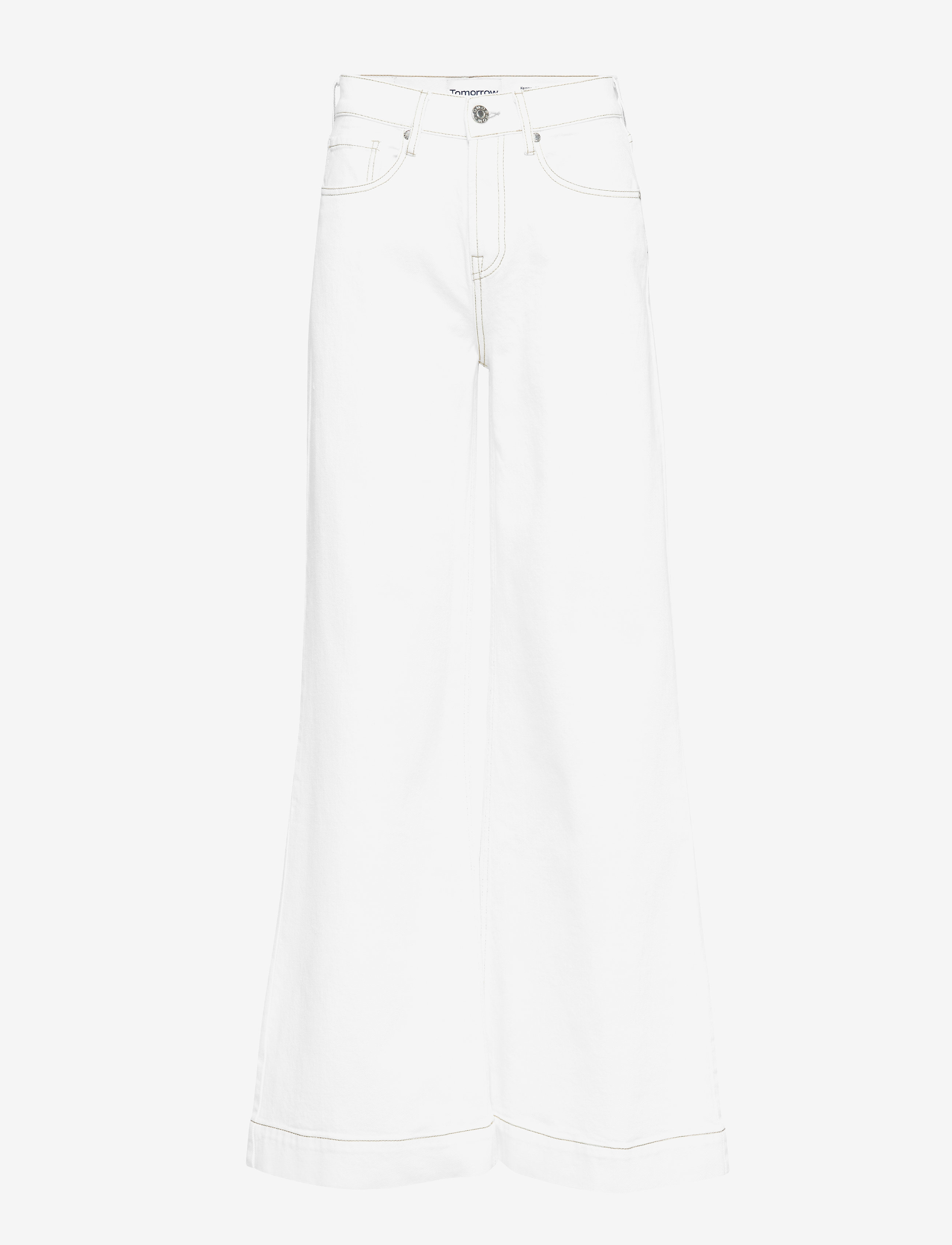 Kersee HW flare jeans Ecru - ECRU
