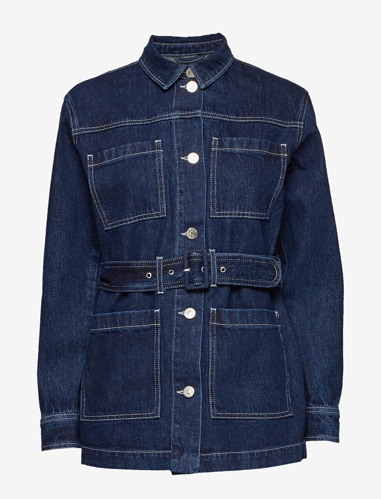 Tomorrow - Mandela uniform jacket dark Oxford - denim blue - 0