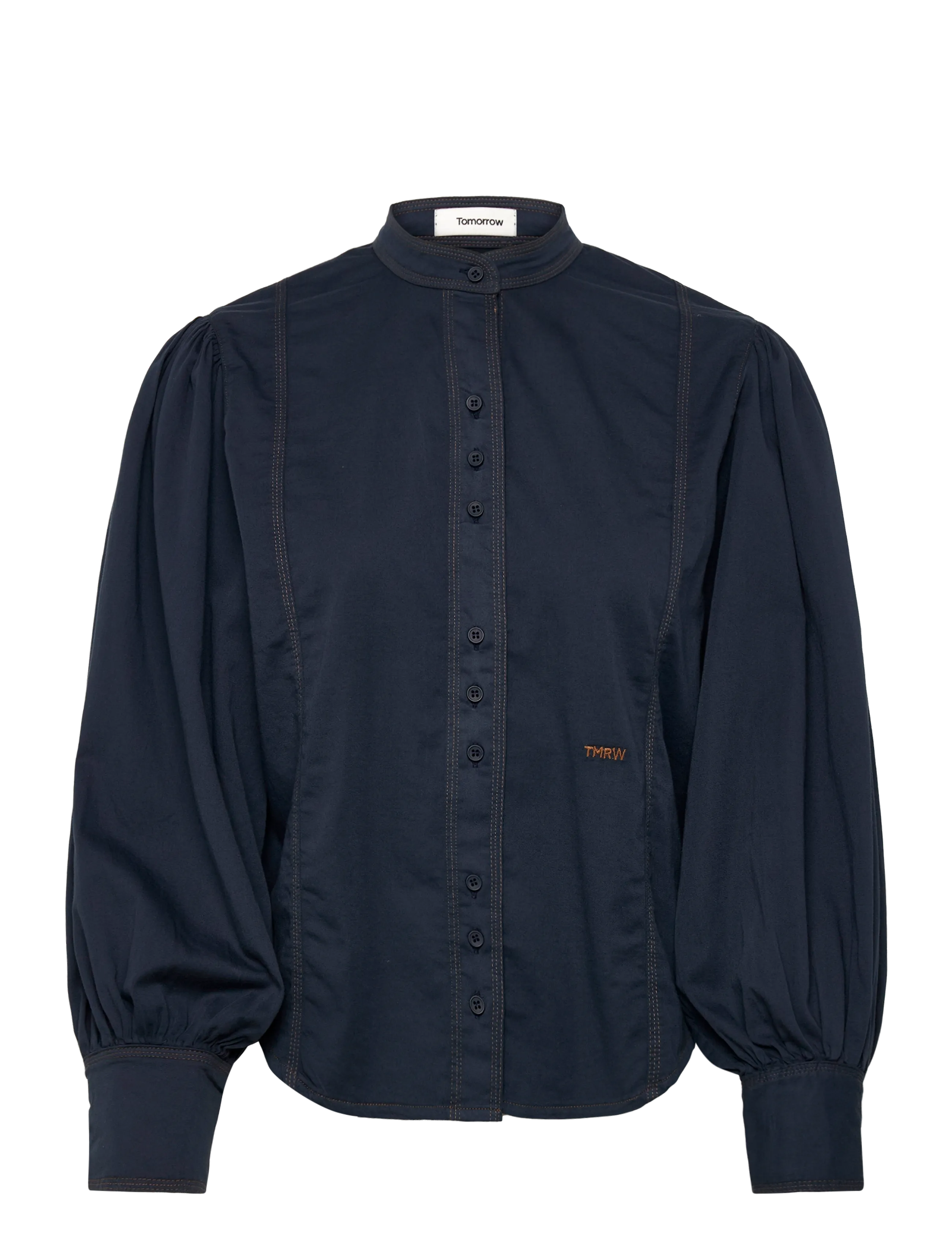 TOMORROW Trw-Portia 3 Needle Shirt Navy - 36 - Damen