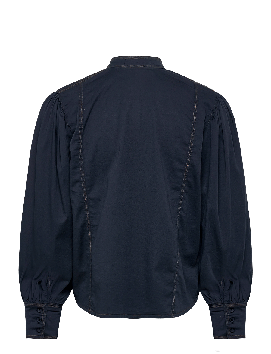 Tomorrow - TRW-Portia 3 Needle Shirt - džinsiniai marškiniai - ultra navy - 1