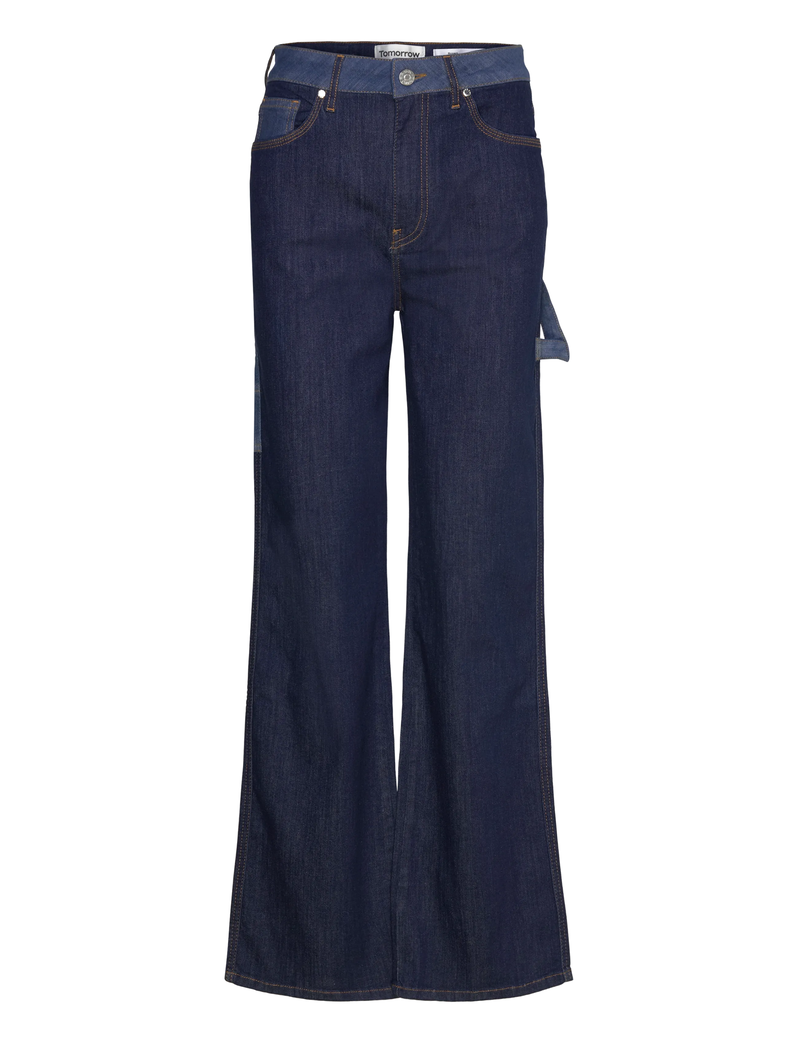 Tomorrow TRW-Brown Worker Block Jeans Wash F - Kläder - DENIM BLUE / navy