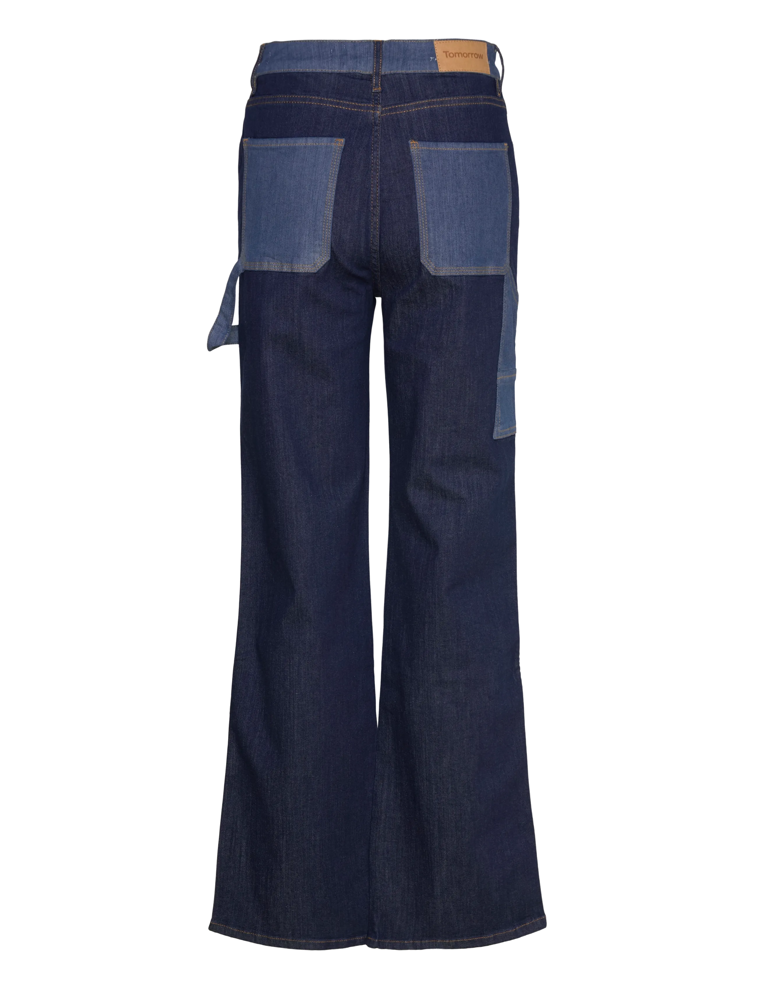 Tomorrow - TRW-Brown Worker Block Jeans Wash F - brede jeans - denim blue - 1
