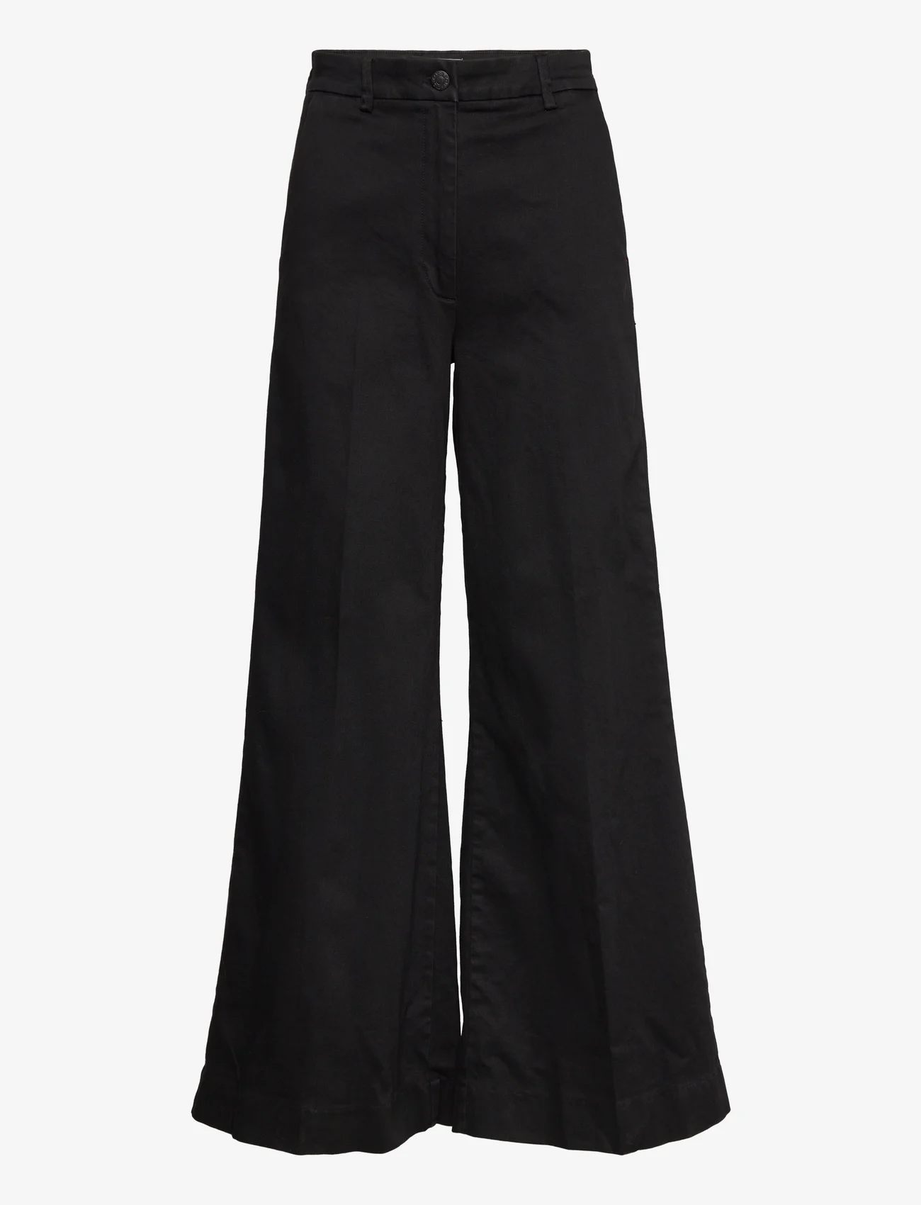 Tomorrow - Ellen Wide Jeans Wash Forever Black - bukser med brede ben - black - 0