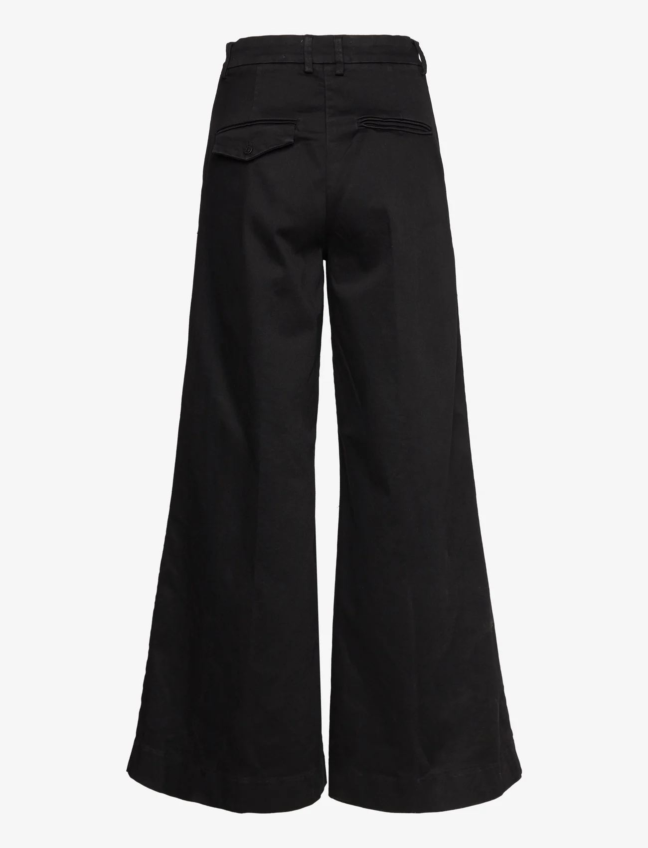 Tomorrow - Ellen Wide Jeans Wash Forever Black - laia säärega püksid - black - 1