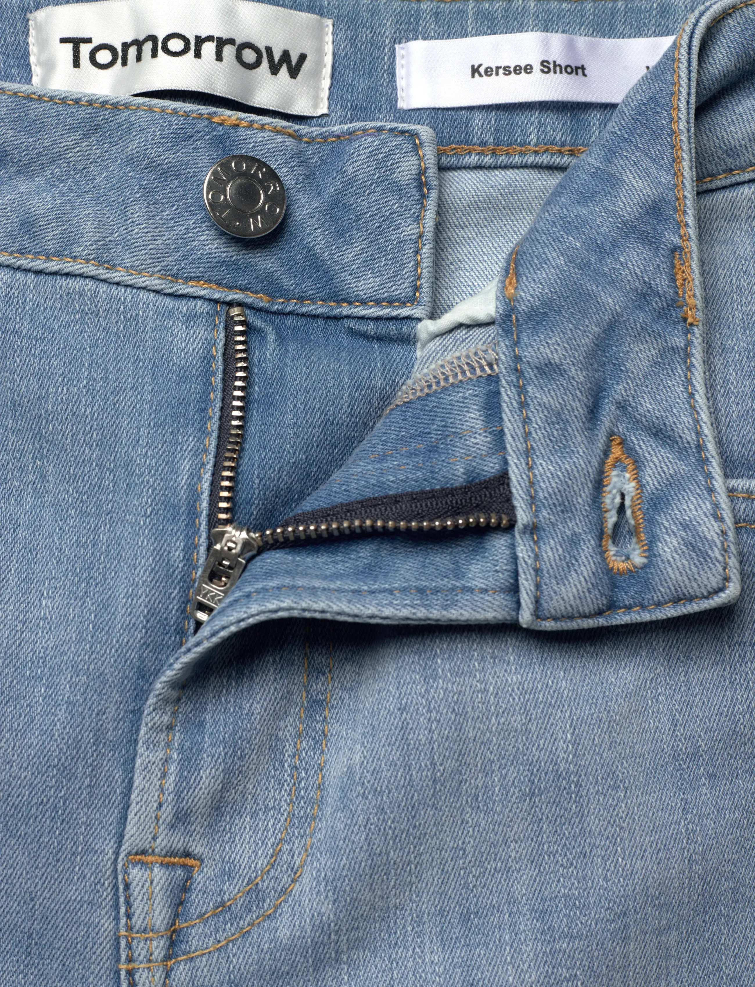 Tomorrow - TRW-Kersee Shorts wash Bleached Pra - denim shorts - denim blue - 3