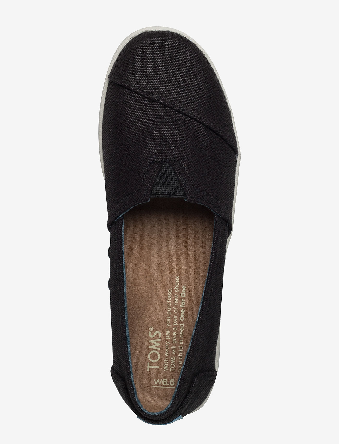 TOMS - Black Coated Canvas - black coated canvas - 3