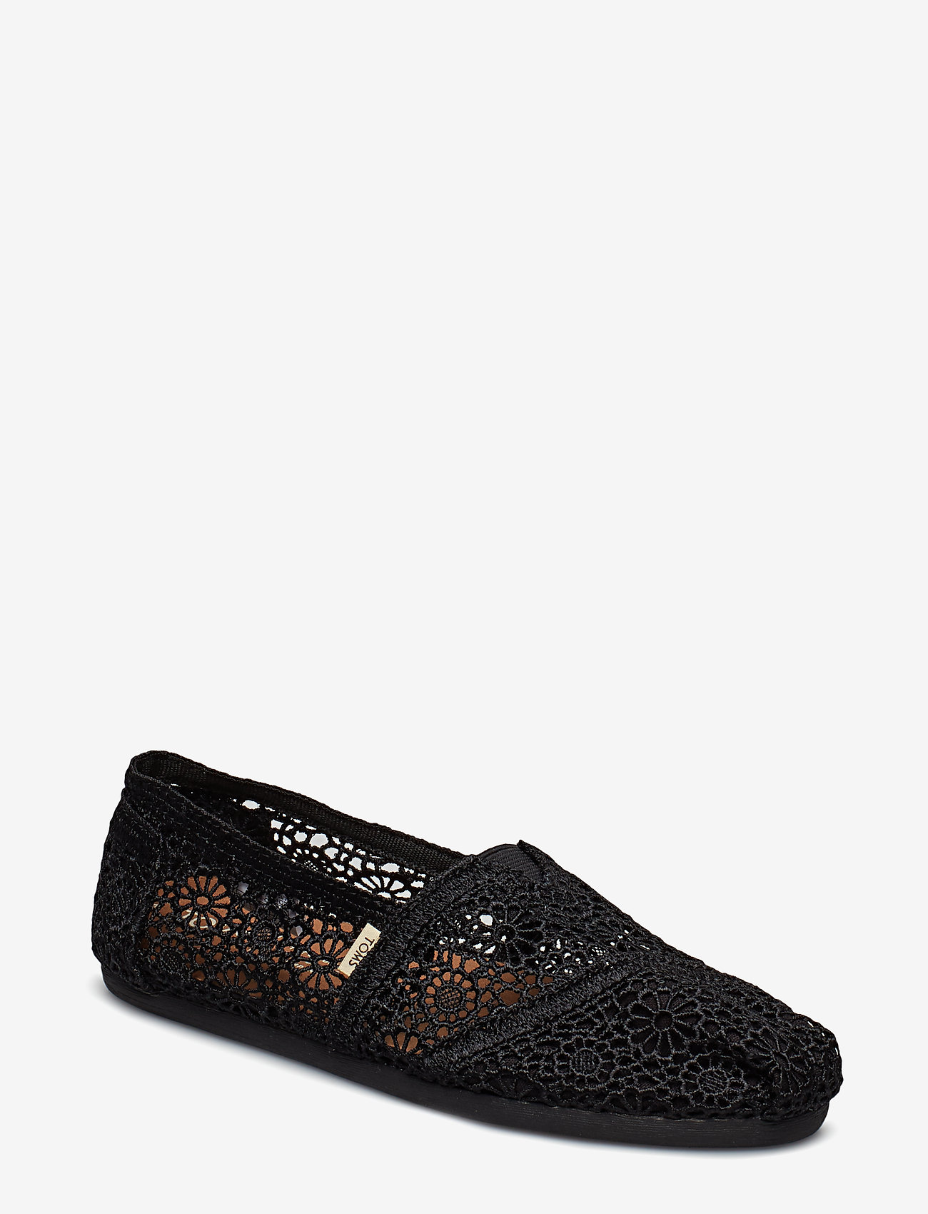TOMS - Black Moroccan Crochet - black - 0