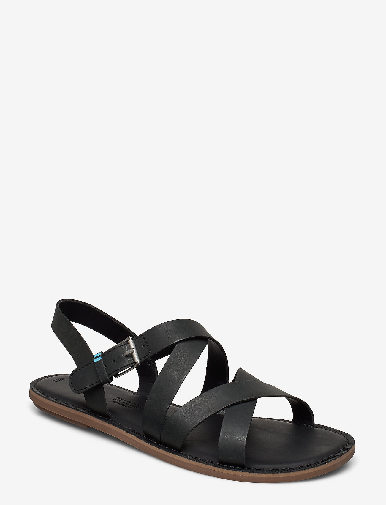 TOMS - Black Leather - black - 0