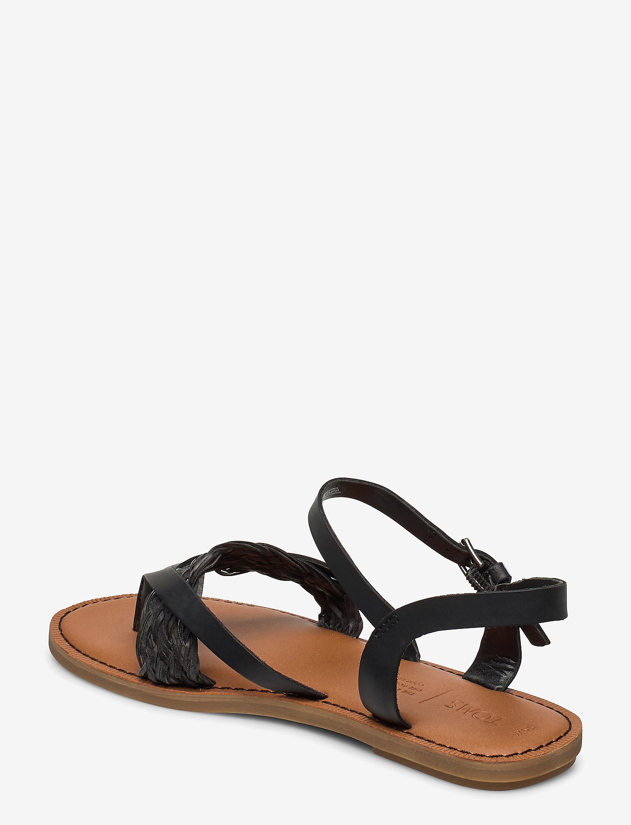 TOMS - Blk Lth/Syn Braid - black - 2