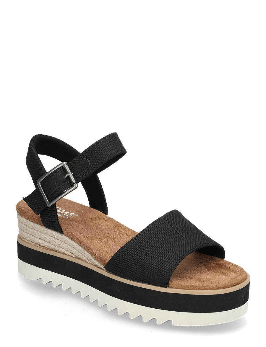 TOMS - DIANA - espadrilles mit absatz - black - 0