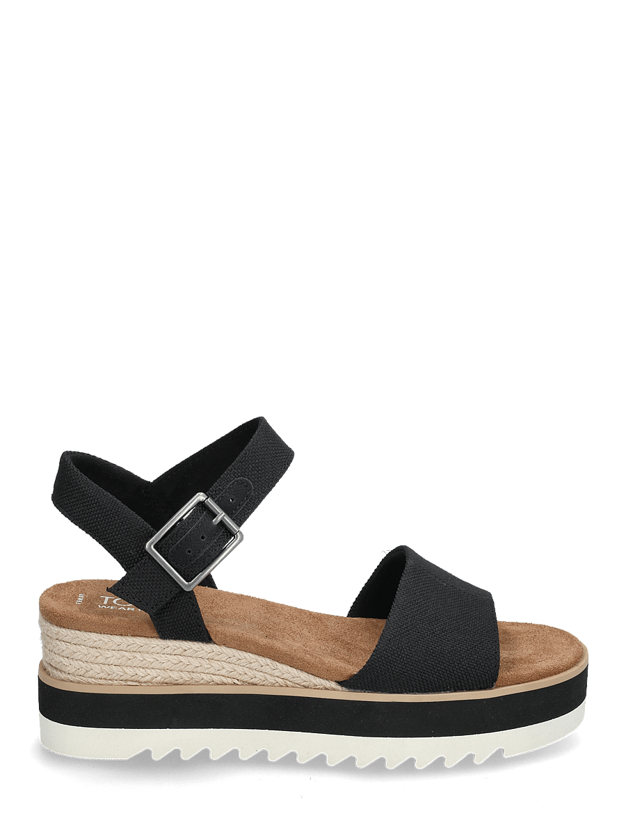 TOMS - DIANA - espadrilles mit absatz - black - 1