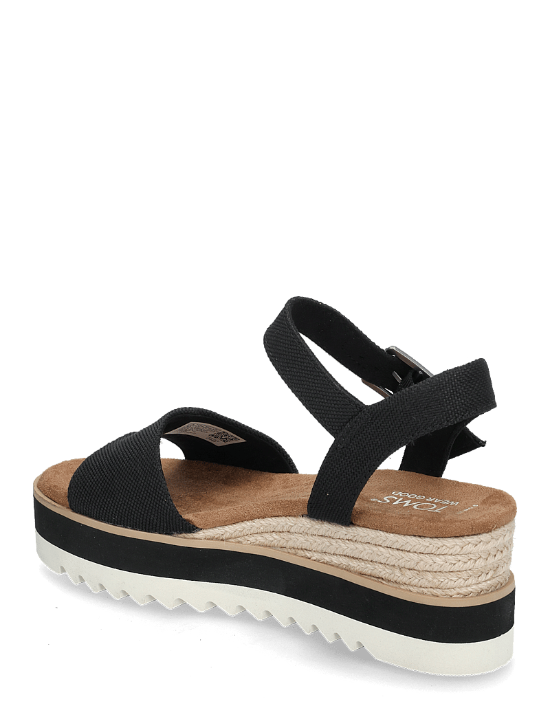 TOMS - DIANA - heeled espadrilles - black - 2