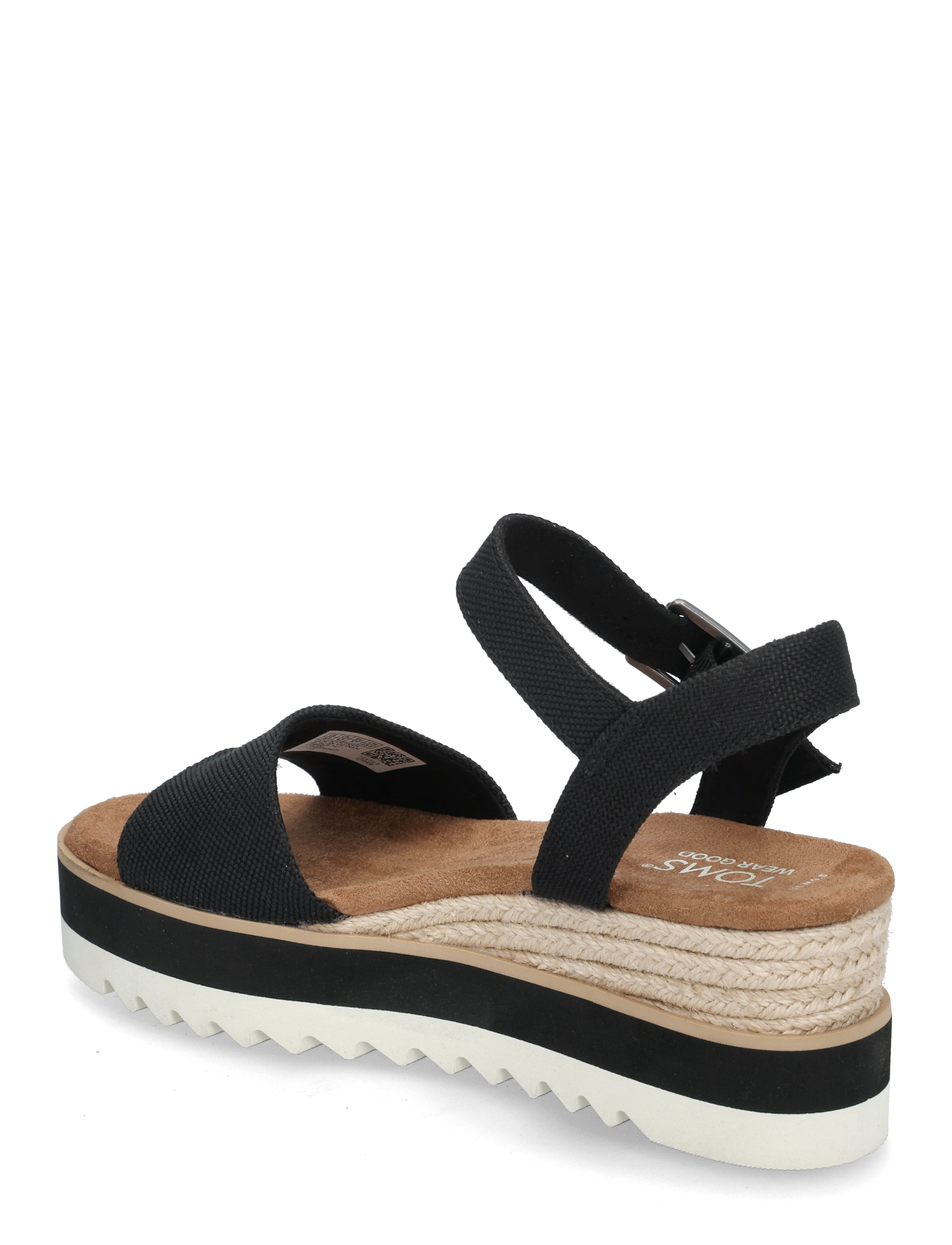 TOMS - DIANA - basutės su pleištiniu padu - black - 2