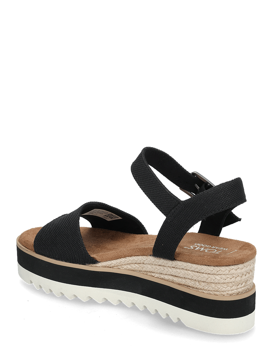TOMS - DIANA - espadrilles mit absatz - black - 2