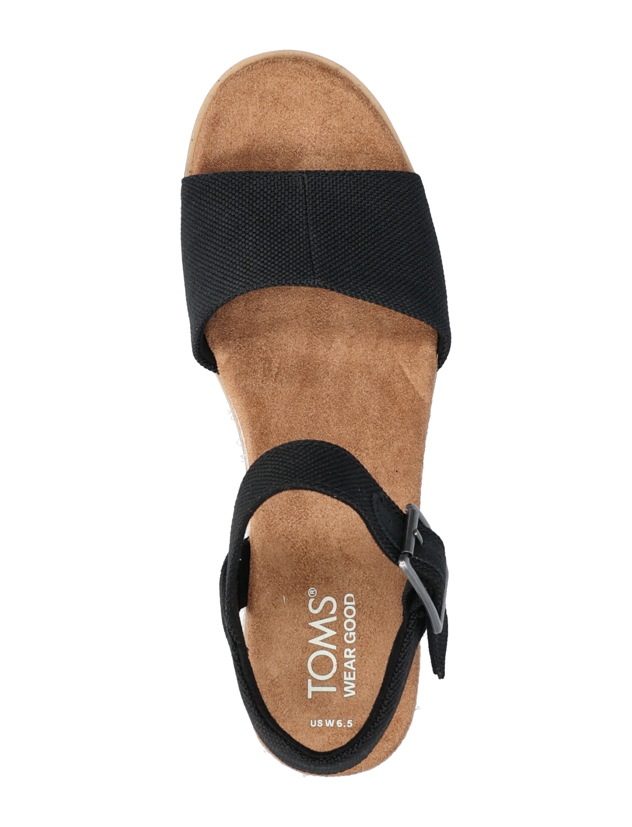 TOMS - DIANA - basutės su pleištiniu padu - black - 3